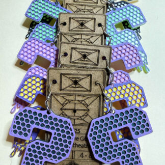 Tipper-Inspired Drippy Honeycomb Earrings – Limited Commemorative Edition